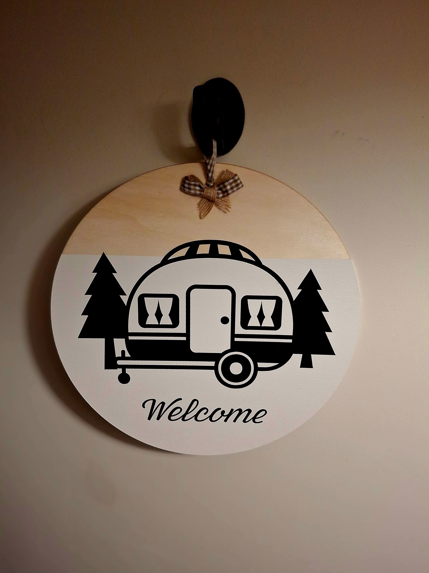 Welcome sign for home or van