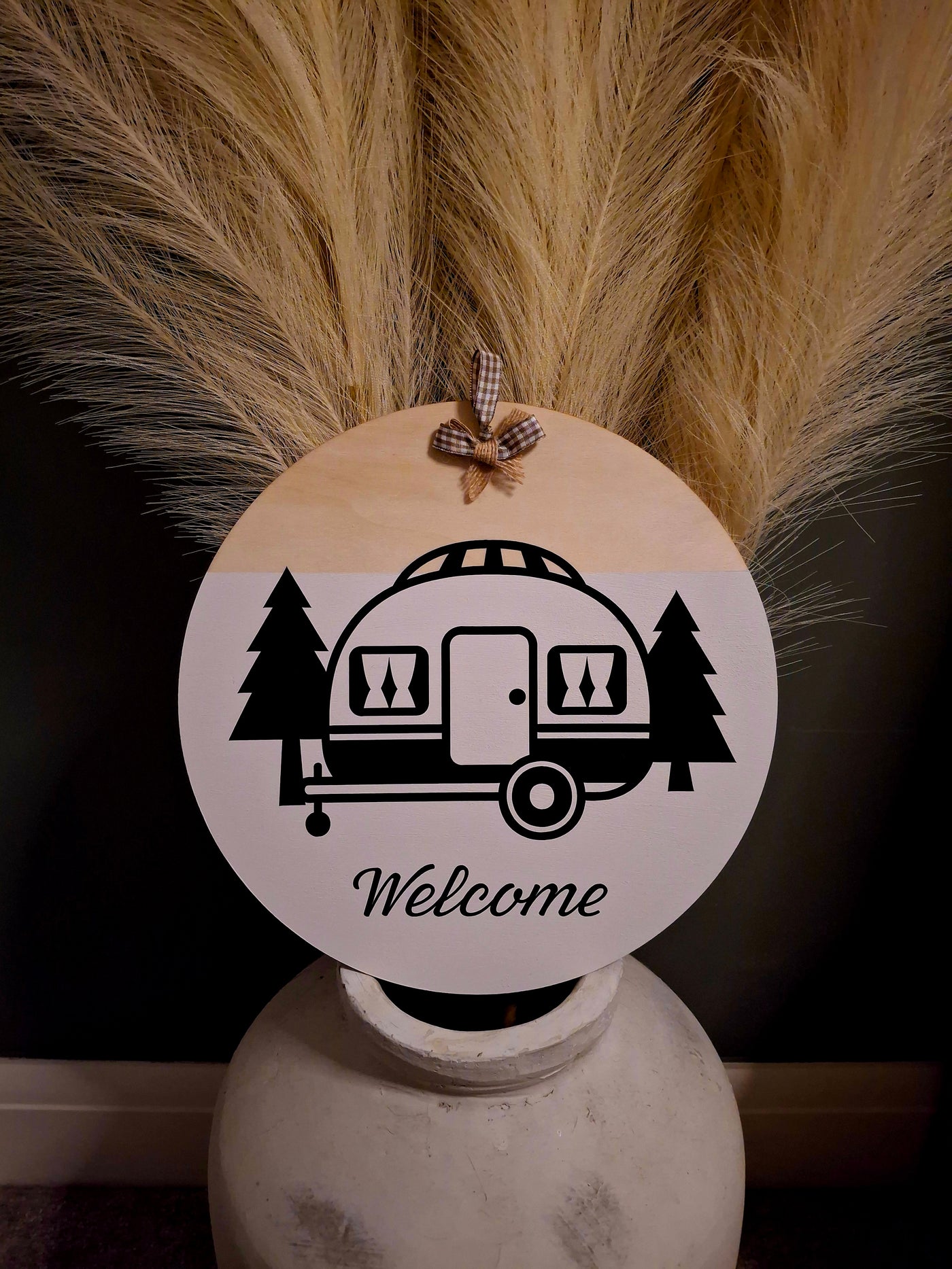 Welcome sign for home or van