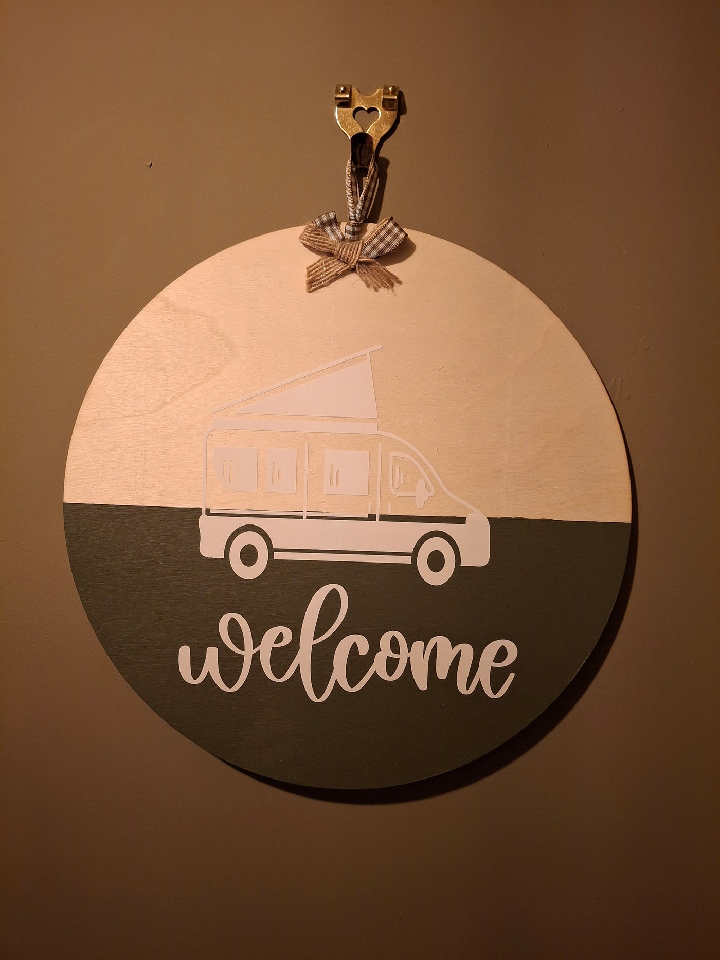 Welcome sign for home or van