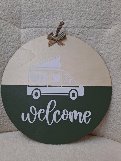 Welcome sign for home or van