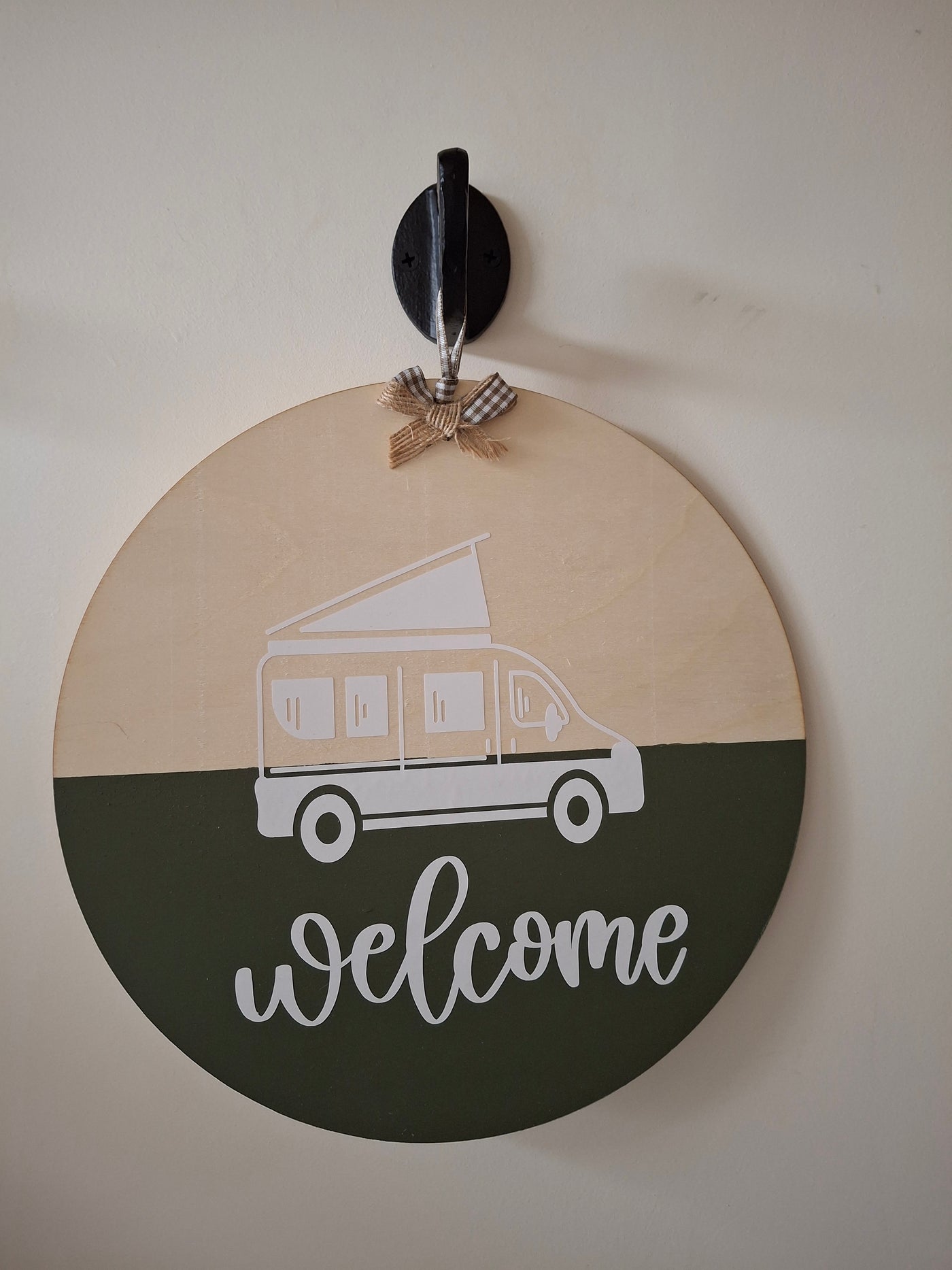 Welcome sign for home or van