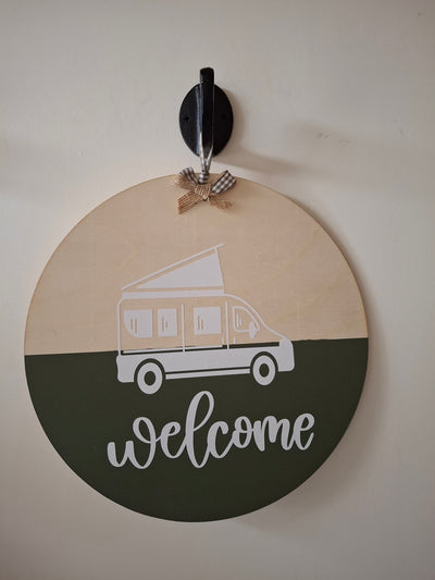 Welcome sign for home or van
