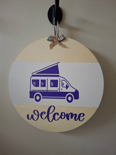 Welcome sign for home or van