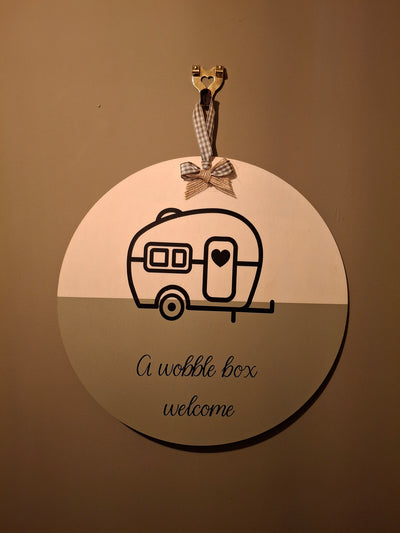 Welcome sign for home or van