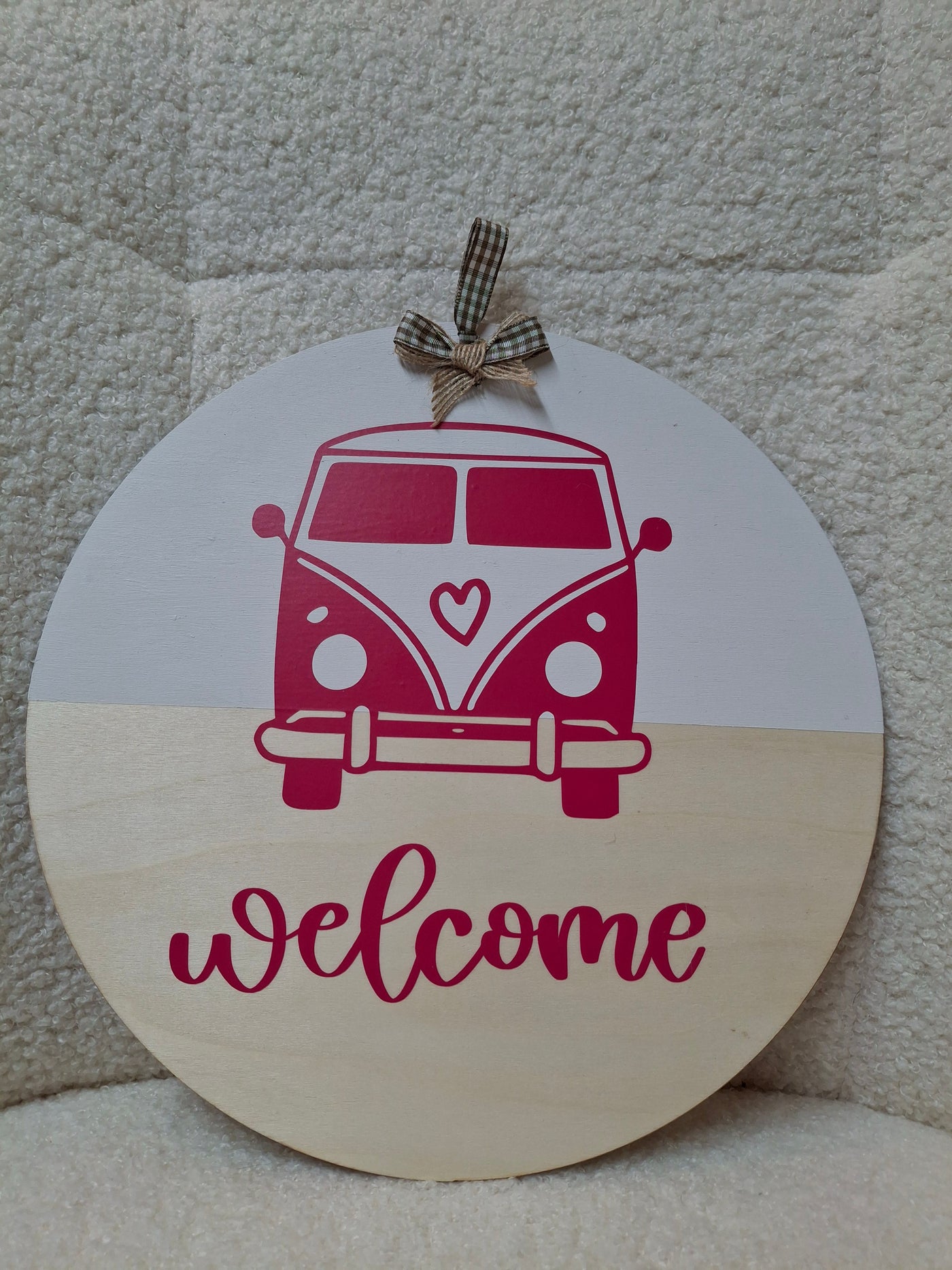 Welcome sign for home or van