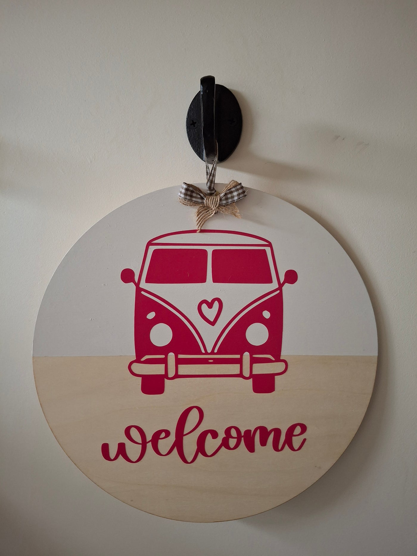 Welcome sign for home or van