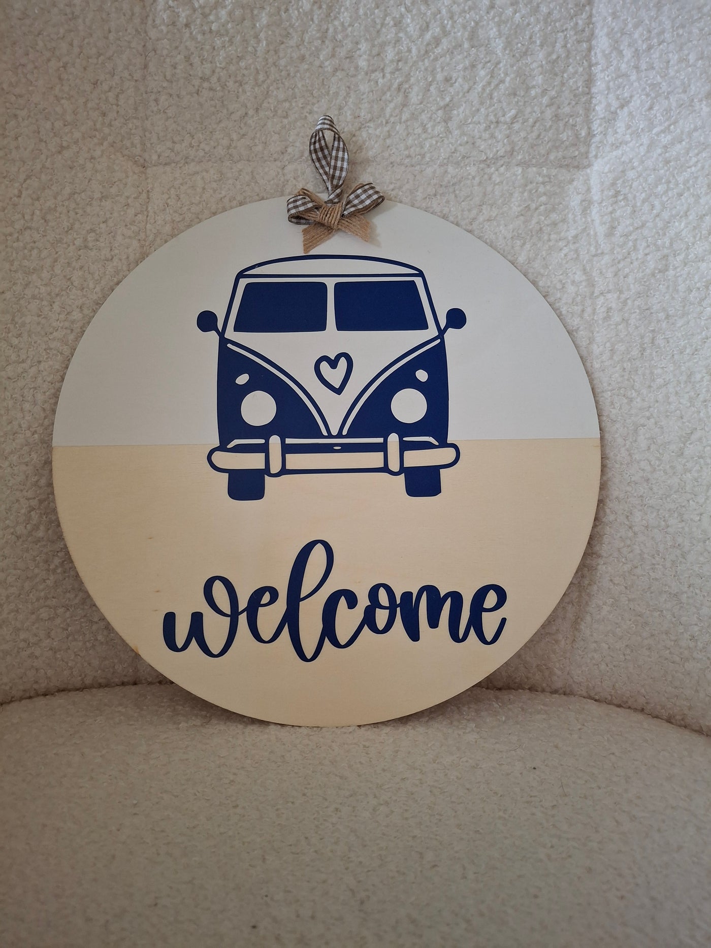 Welcome sign for home or van