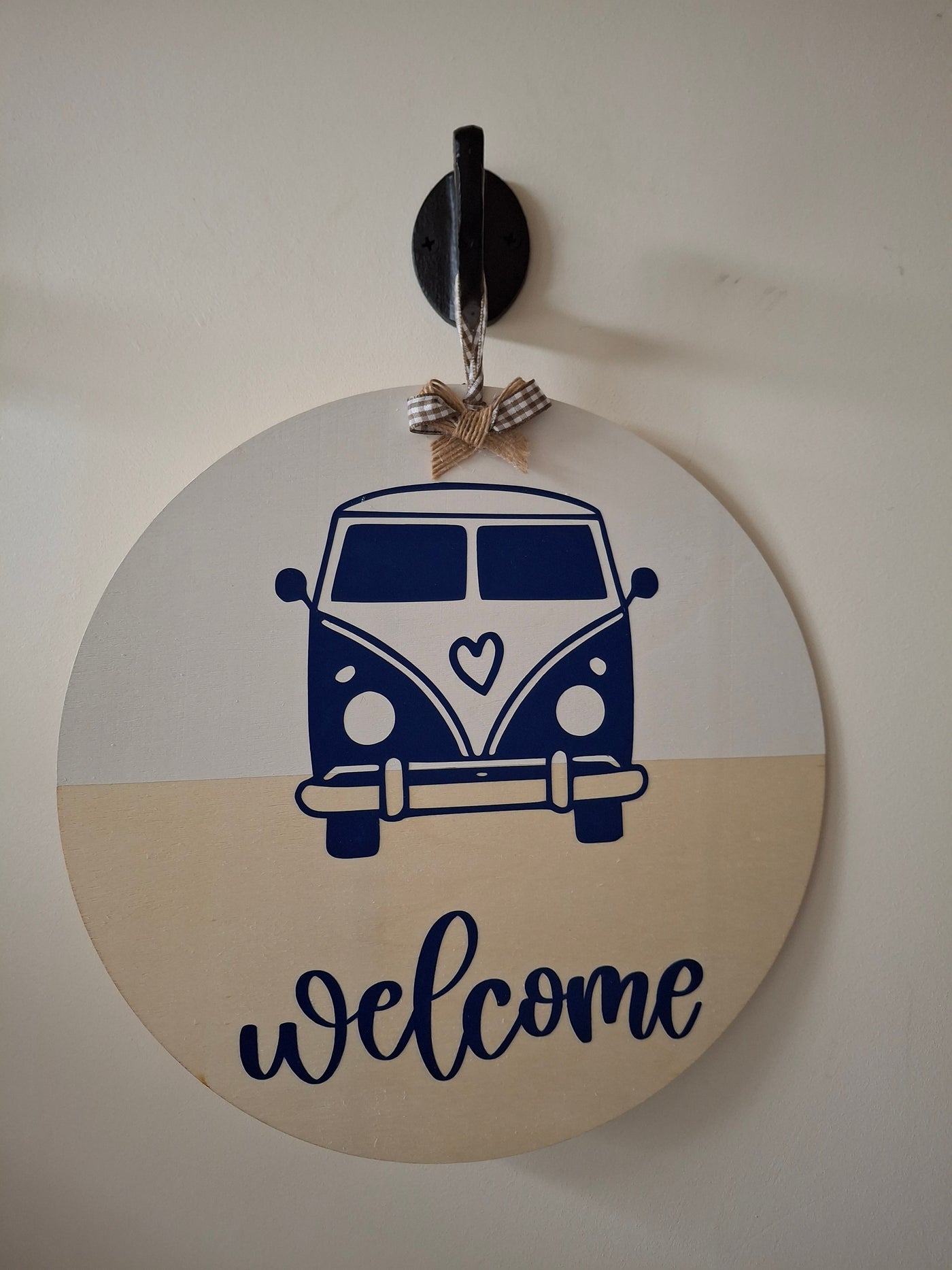 Welcome sign for home or van