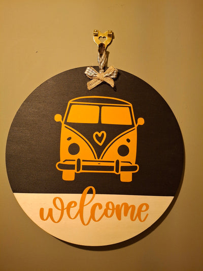 Welcome sign for home or van