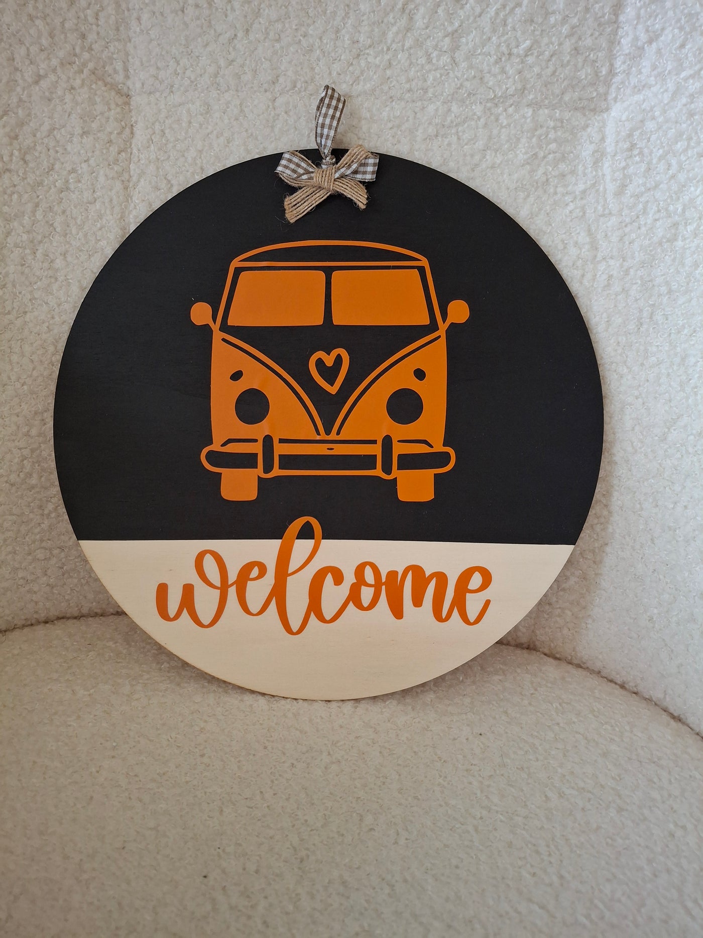 Welcome sign for home or van