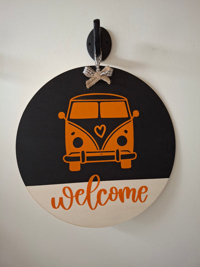 Welcome sign for home or van
