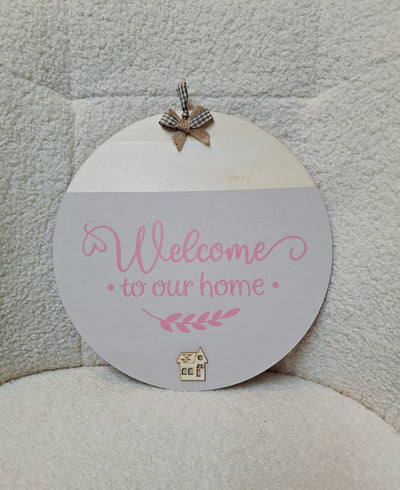 Welcome sign for home or van