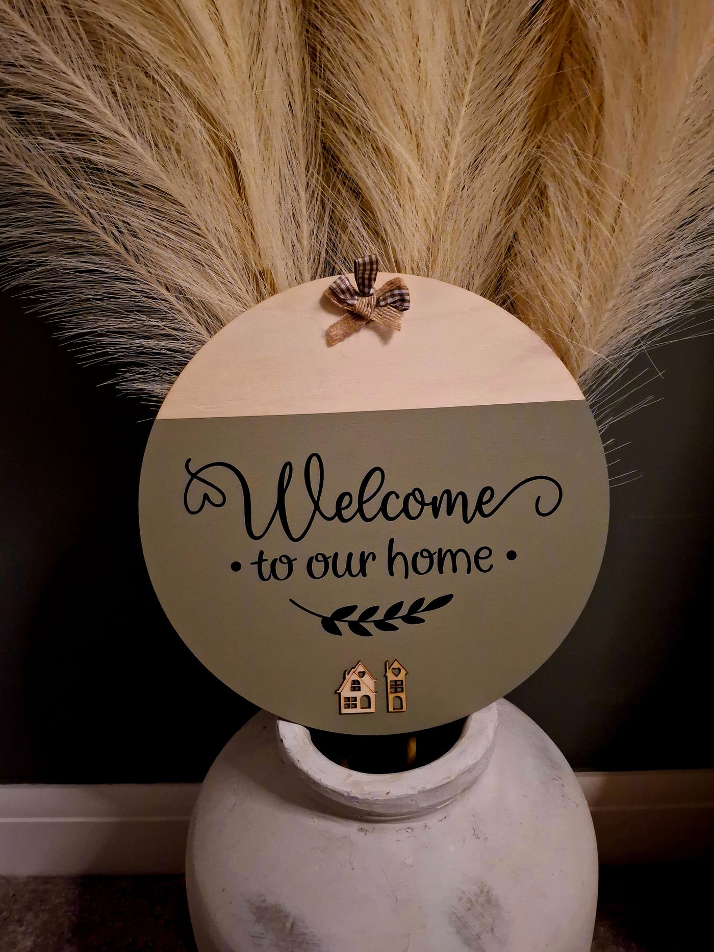 Welcome sign for home or van