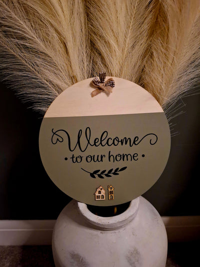 Welcome sign for home or van