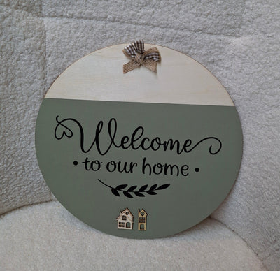 Welcome sign for home or van