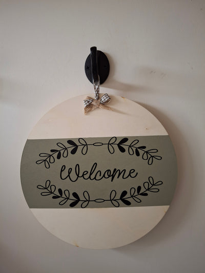Welcome sign for home or van