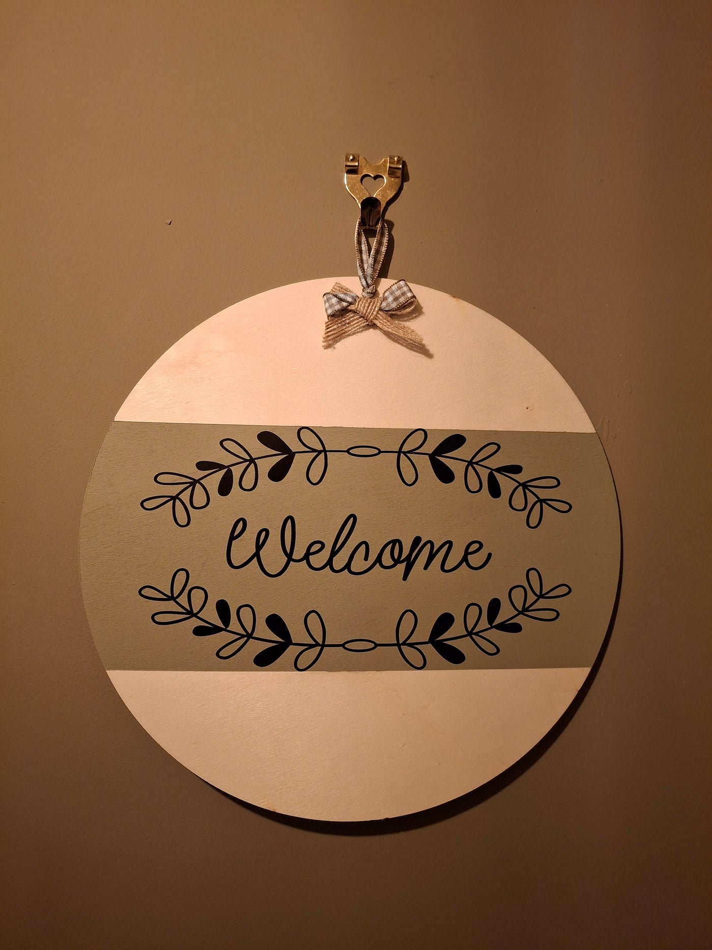 Welcome sign for home or van