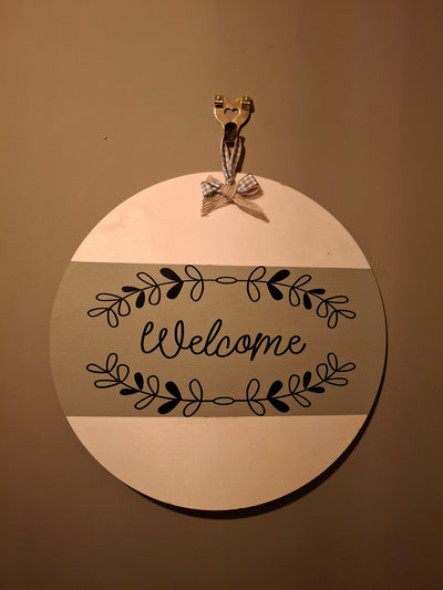 Welcome sign for home or van