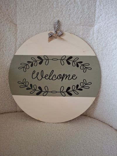 Welcome sign for home or van