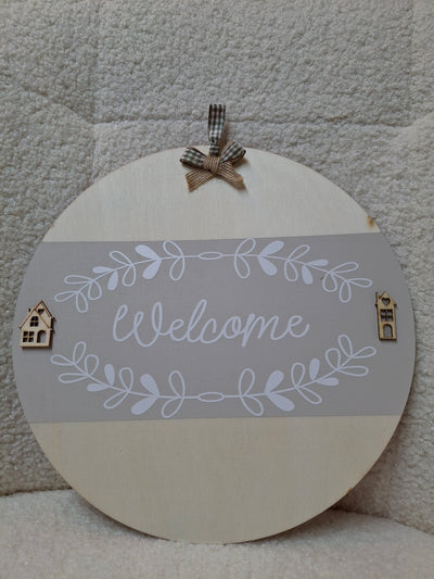 Welcome sign for home or van