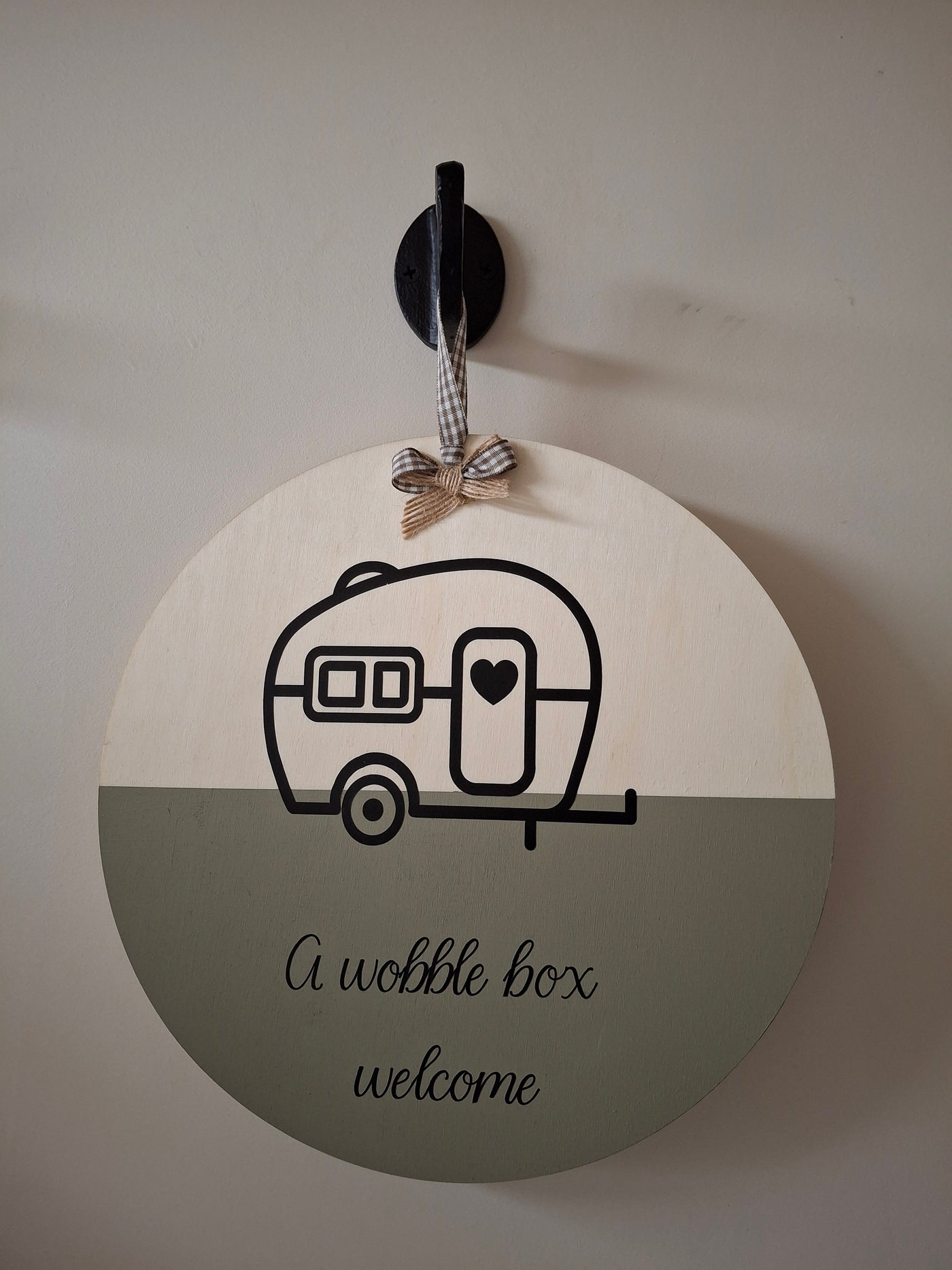 Welcome sign for home or van