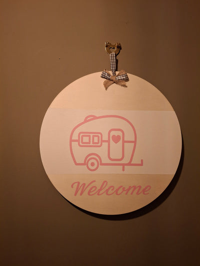 Welcome sign for home or van