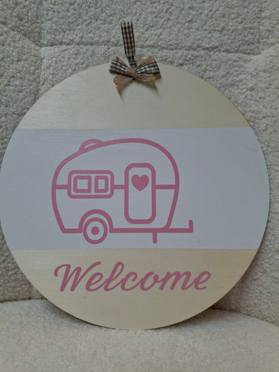 Welcome sign for home or van