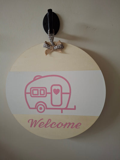 Welcome sign for home or van