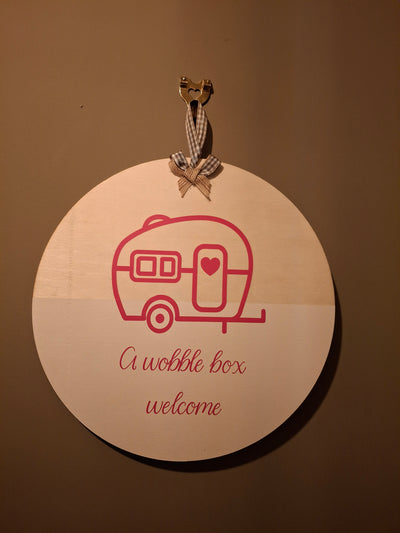 Welcome sign for home or van