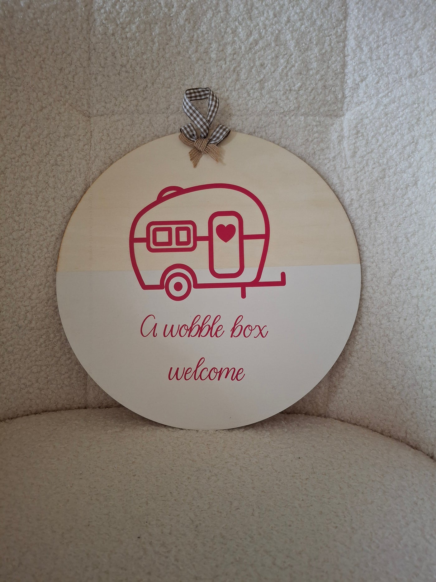 Welcome sign for home or van