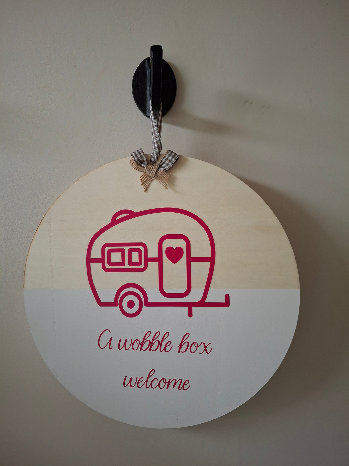 Welcome sign for home or van