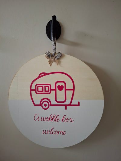 Welcome sign for home or van