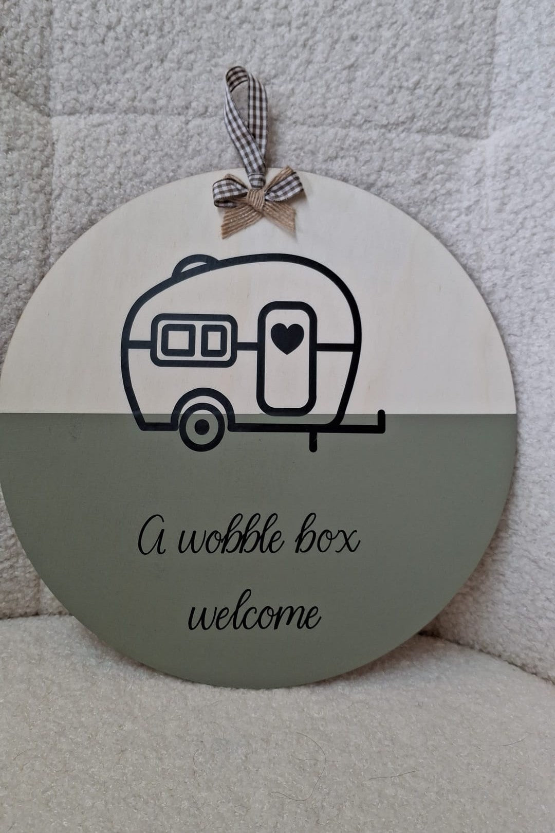 Welcome sign for home or van